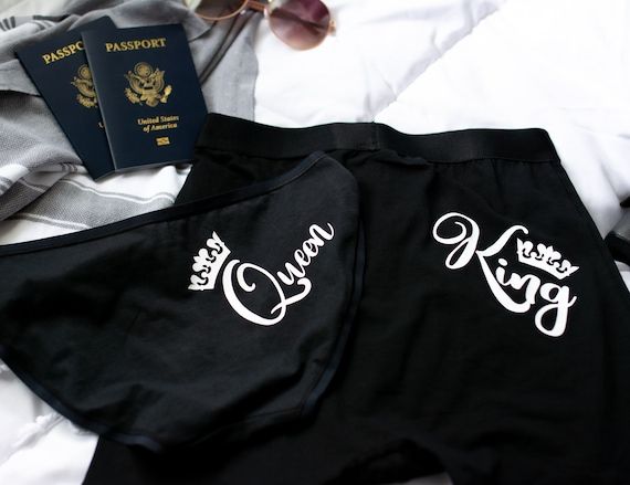 Matching King and Queen Couples Underwear Set elevating Intimacy and Style